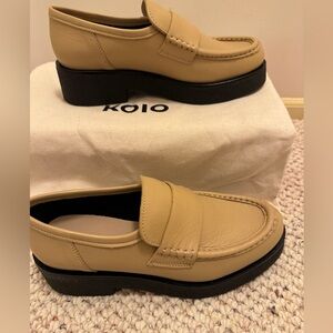 Leather loafer. Brand New with box and bag.